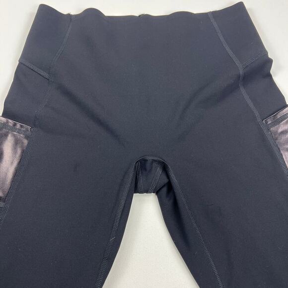 SPANX Every Wear Gloss Pocket Ankle Leggings Black Pull On Compression Size M - Picture 7 of 16